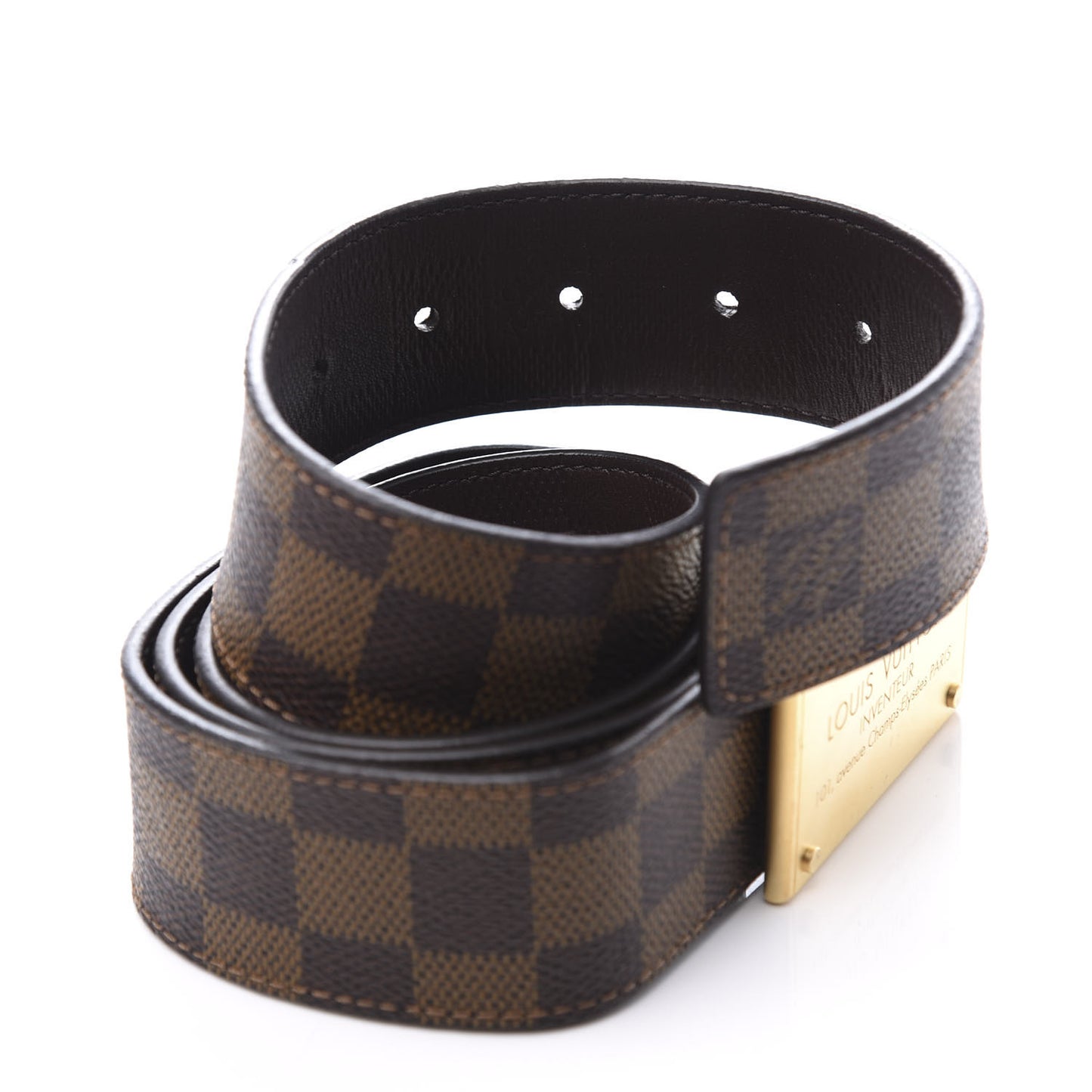 Damier Ebene Inventeur Belt 90 36