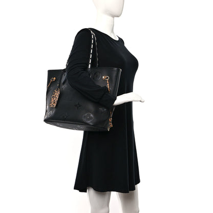 Louis Vuitton Empreinte Monogram Giant Wild at Heart Neverfull MM Black 3 of 9
