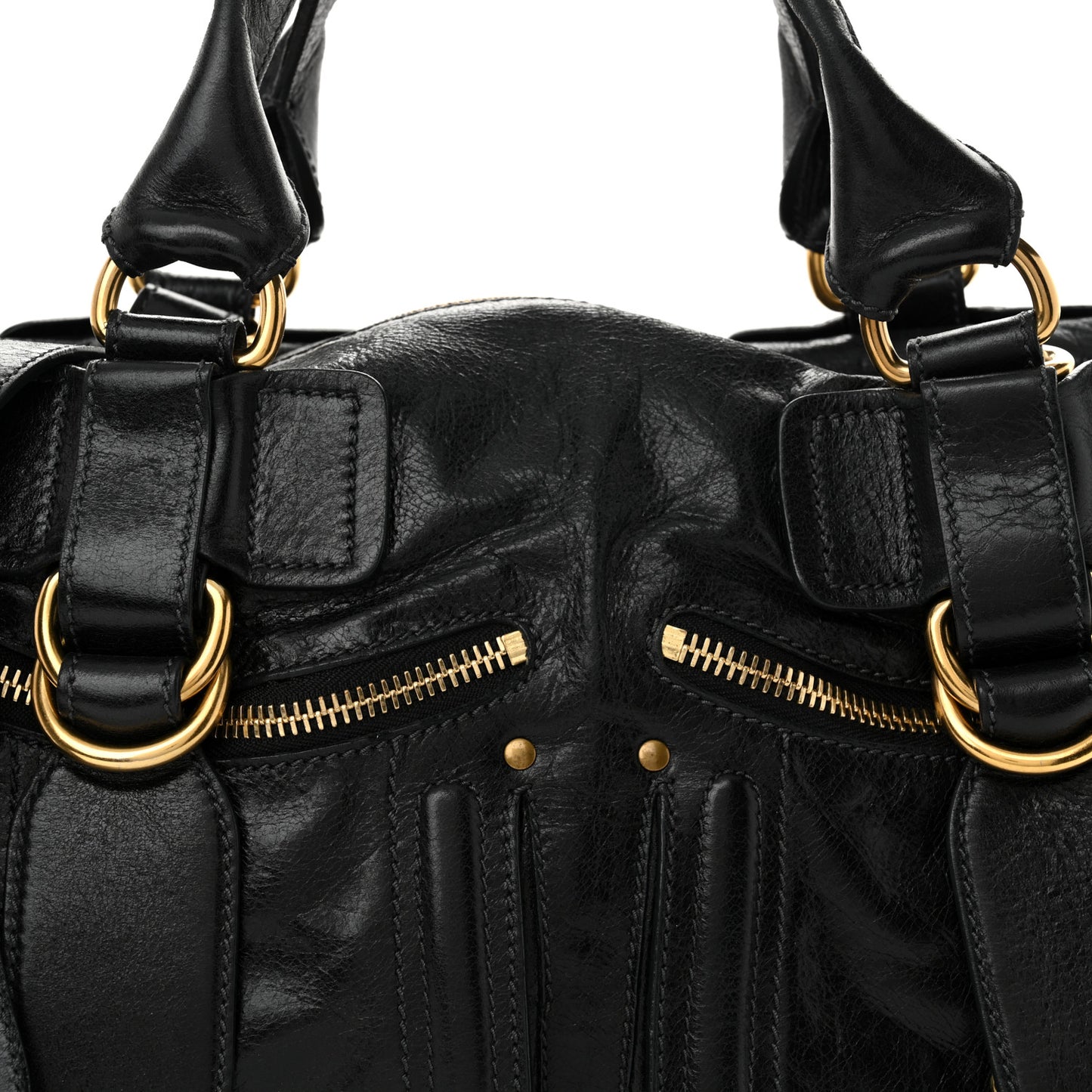 Calfskin Large Bay Tote Black