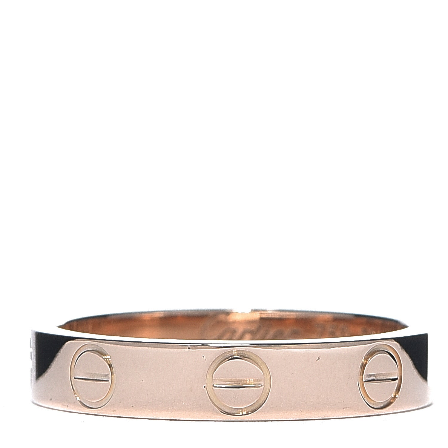 Cartier 18K Pink Gold 3.5mm LOVE Wedding Band Ring 50 5.25 1 of 4