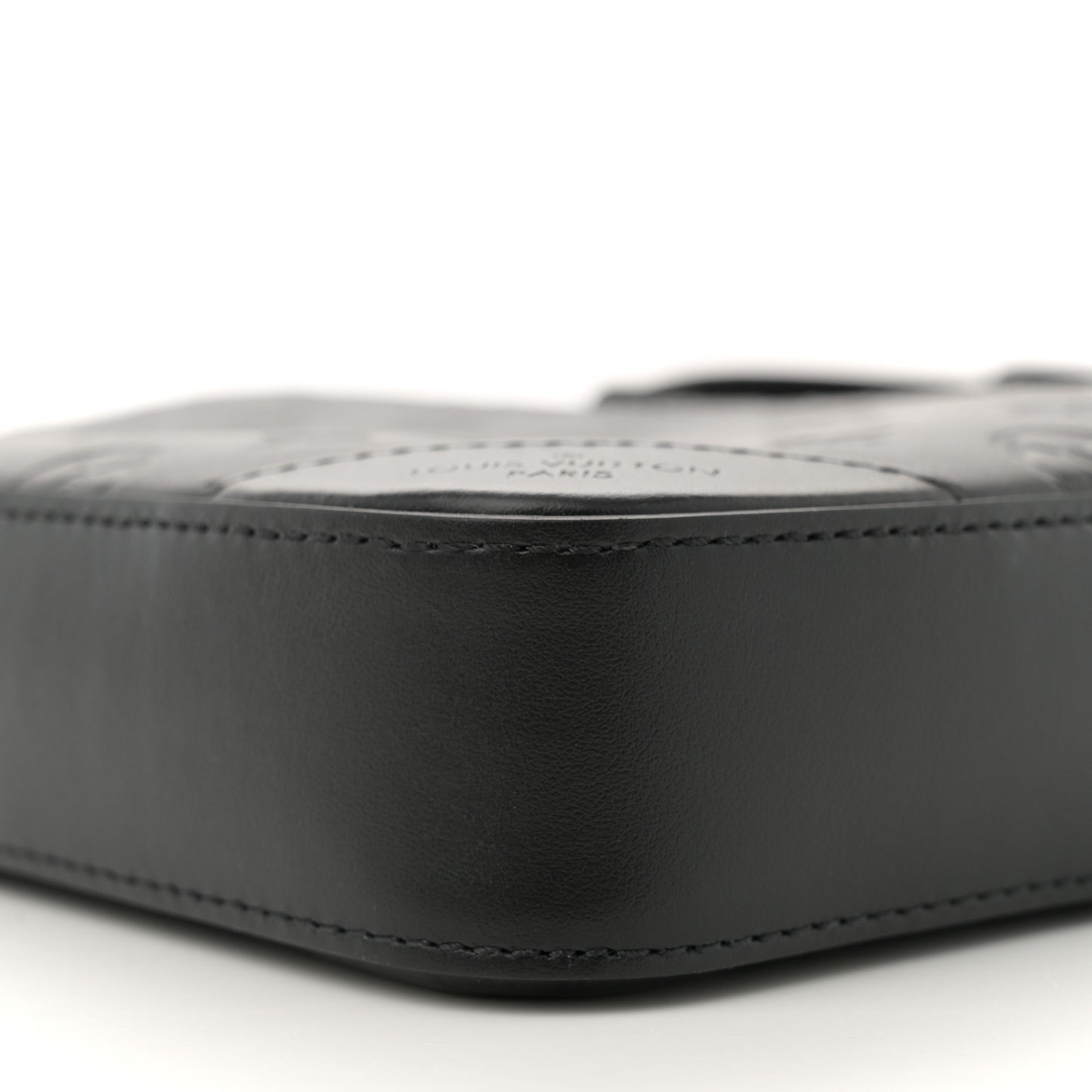 Calfskin Monogram Shadow Duo Messenger Black