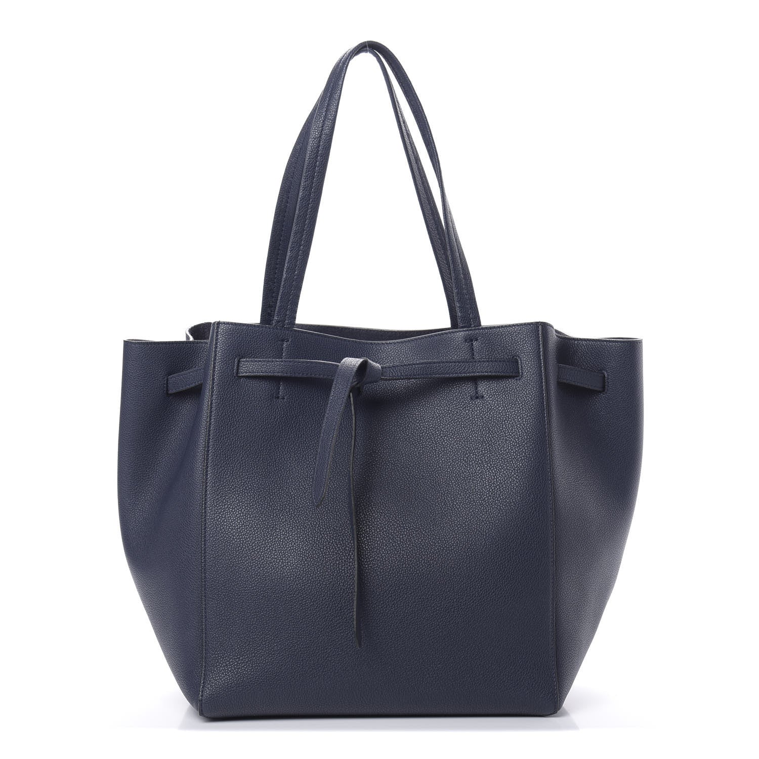 Celine Soft Grained Calfskin Small Belt Cabas Phantom Navy 1 of 12
