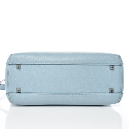 MCM Grained Calfskin Small Ella Boston Sky Blue 14 of 15