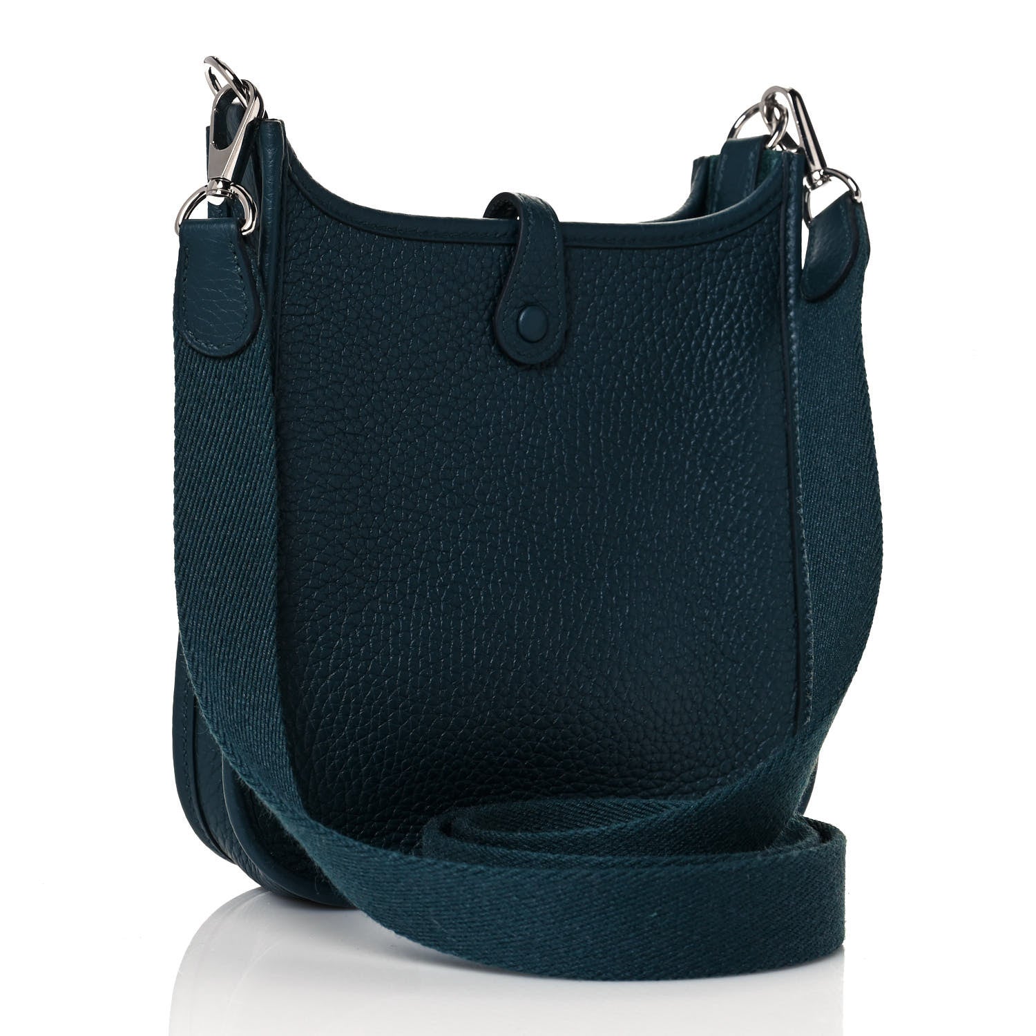 Hermes Taurillon Clemence Amazone Evelyne TPM Vert Cypress 3 of 13