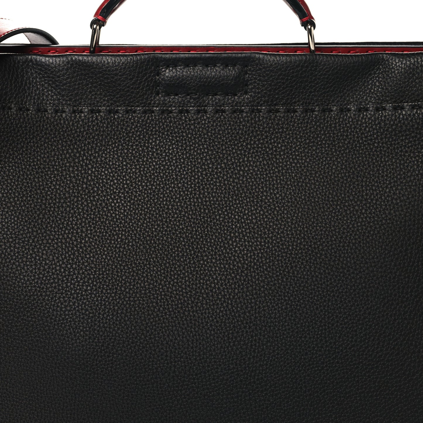 Cuoio Romano Selleria Vitello Zeus Large Mens Peekaboo Iconic Essential Satchel Black Rosso