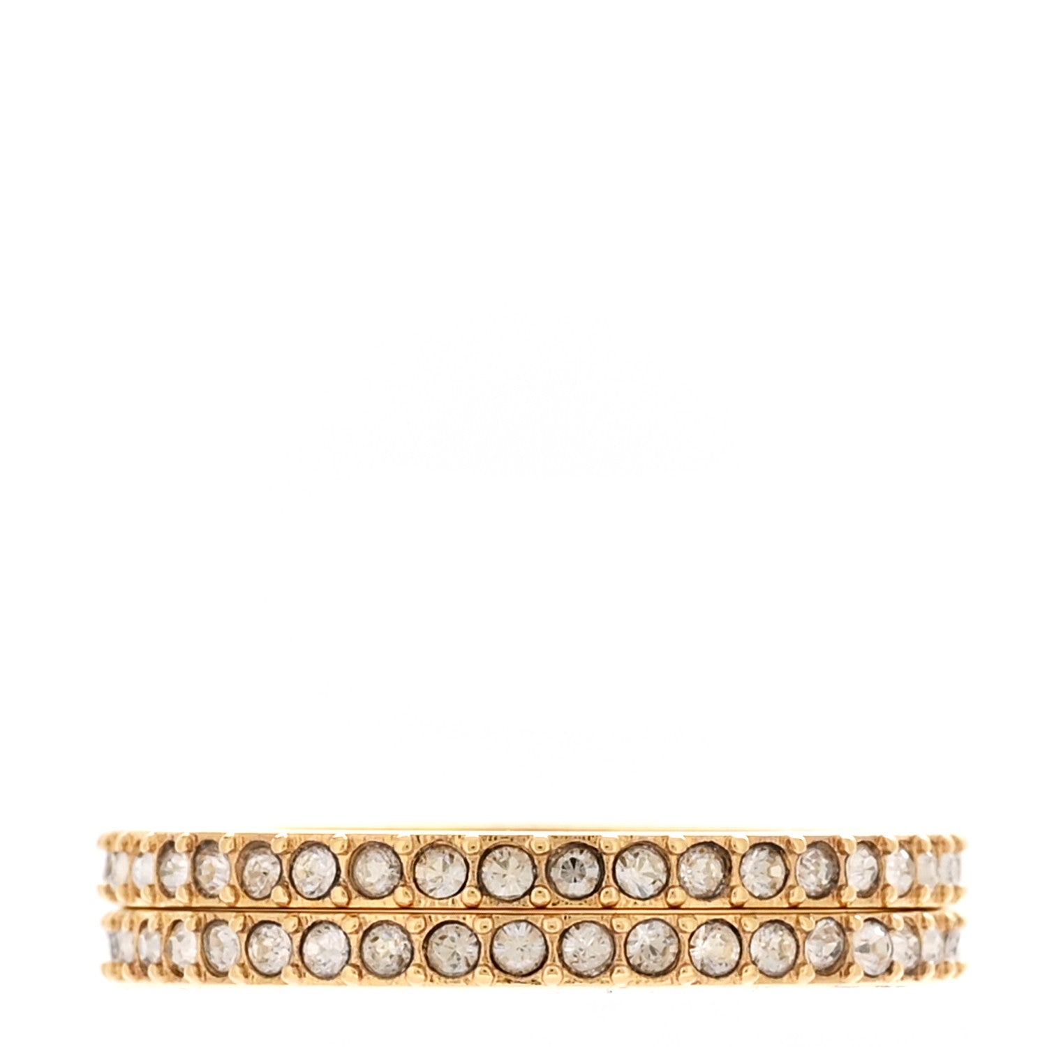 Dior Code Ring Christian Dior Metal Crystal Dior Code Ring Set 59 8.75 Gold 1734829 ...