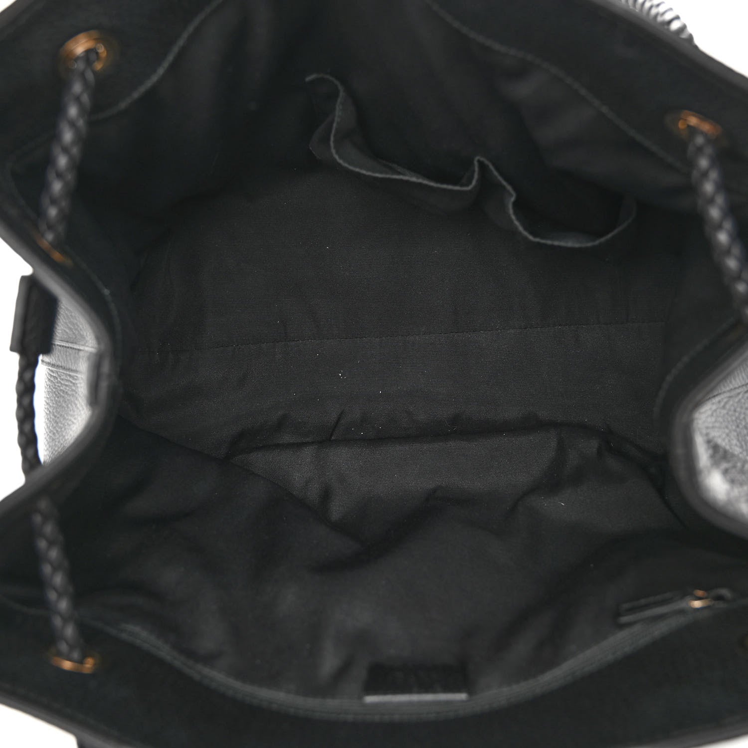 Gucci Calfskin Large Gifford Braided Handle Tote Black 5 of 9