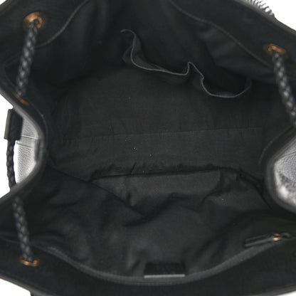 Gucci Calfskin Large Gifford Braided Handle Tote Black 5 of 9