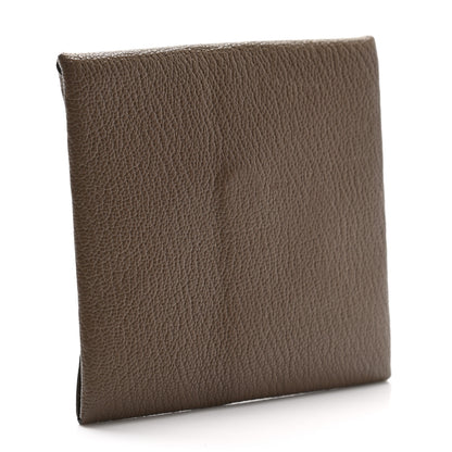 Hermes Chevre Mysore Bastia Coin Purse Etoupe 3 of 9