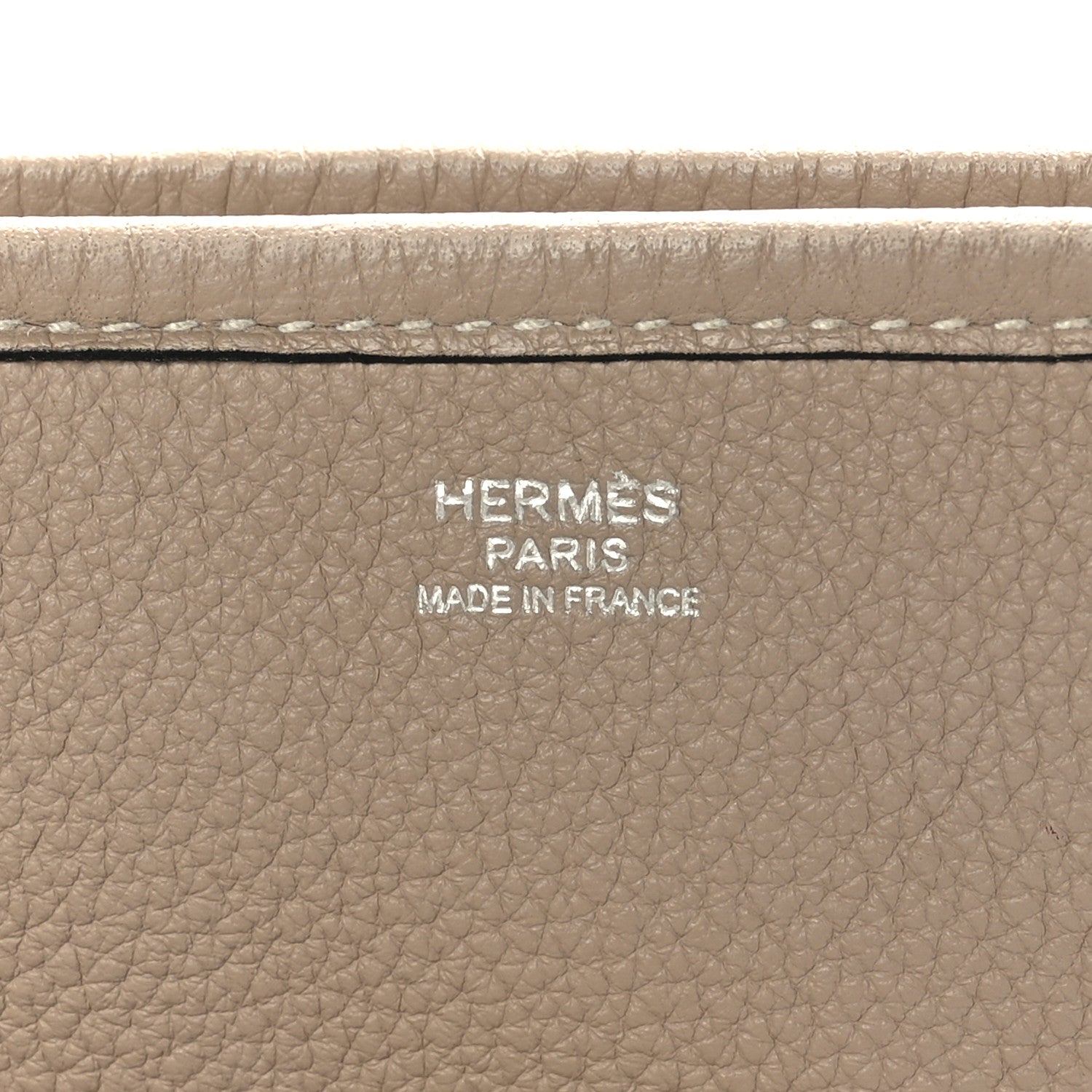 Hermes Taurillon Clemence Amazone Evelyne III TGM Gris Tourterelle 6 of 10