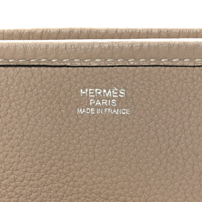 Hermes Taurillon Clemence Amazone Evelyne III TGM Gris Tourterelle 6 of 10