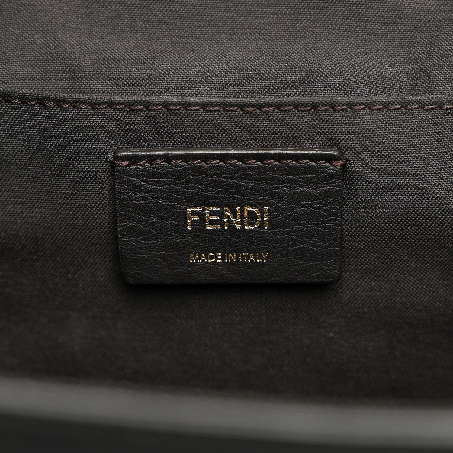 Fendi Vitello Cruise Bi-Color FF 1974 Embossed F is Fendi Drawstring Backpack Black Fragola Maya 5 of 9