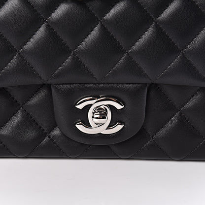 Chanel Lambskin Quilted Mini Rectangular Flap Black 10 of 11