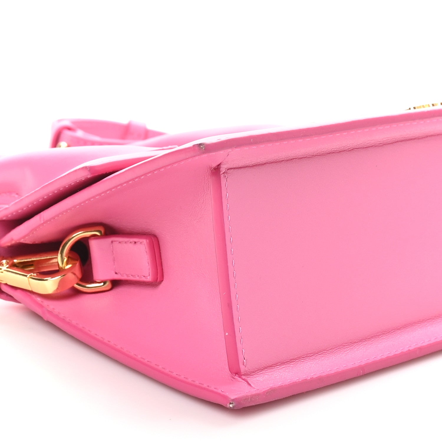Jacquemus Calfskin Le Chiquito Noeud Dark Pink 8 of 9