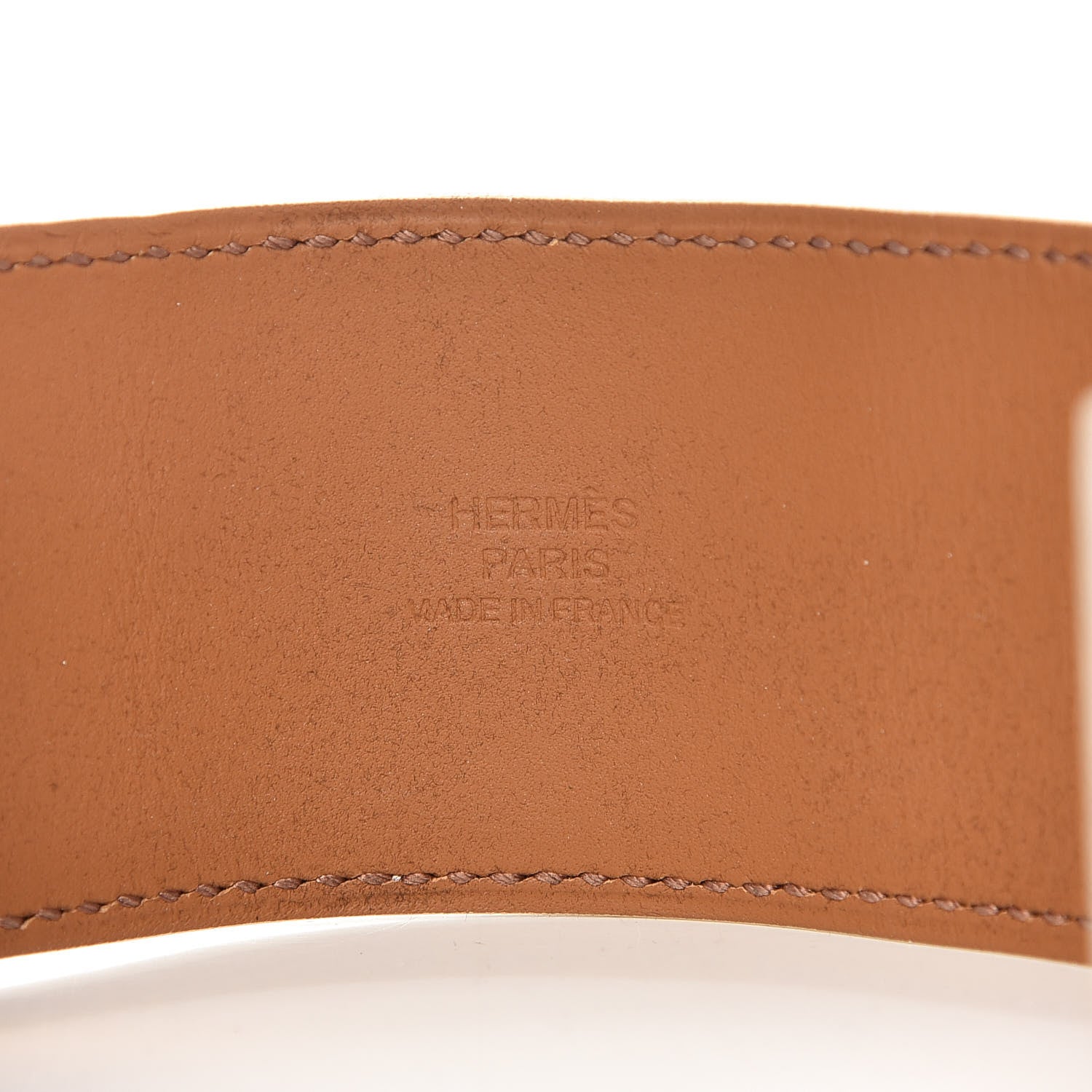 Hermes Epsom Collier de Chien CDC Bracelet T2 White 4 of 7