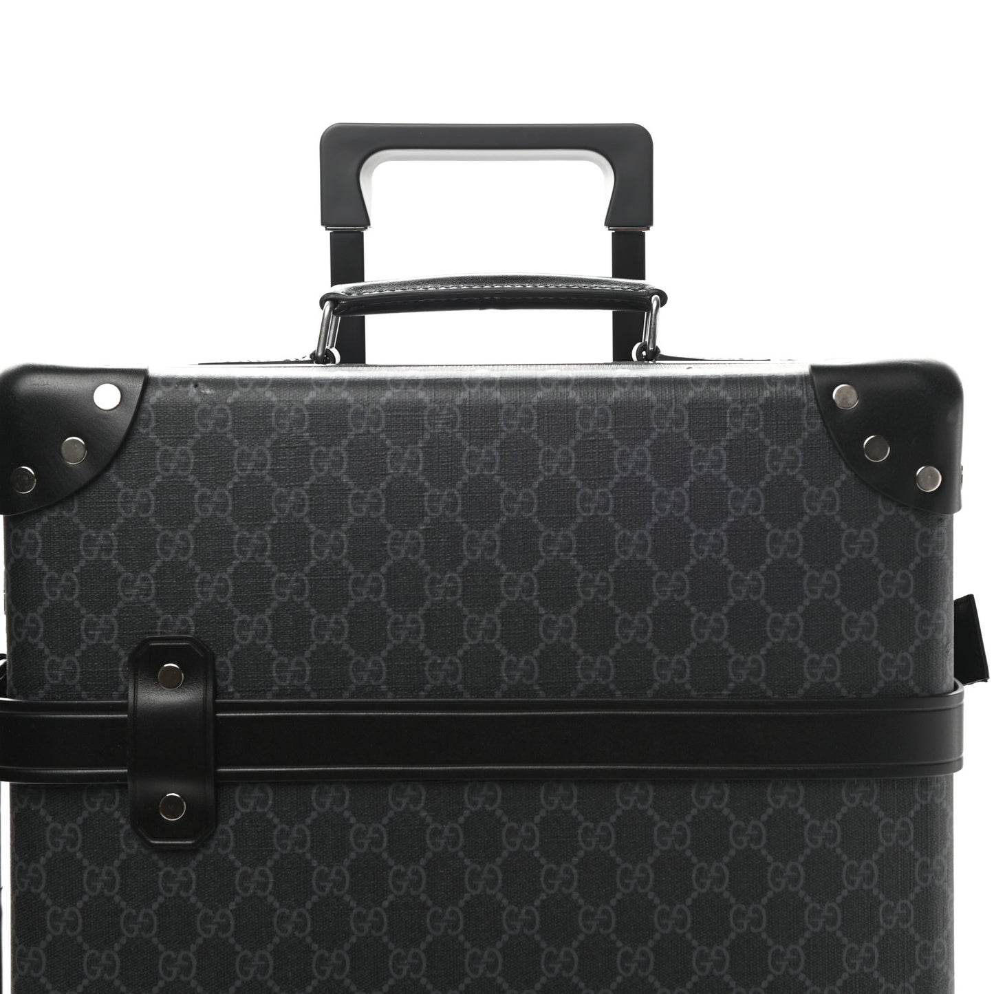 GG Supreme Monogram Globe-Trotter Carry-On Black