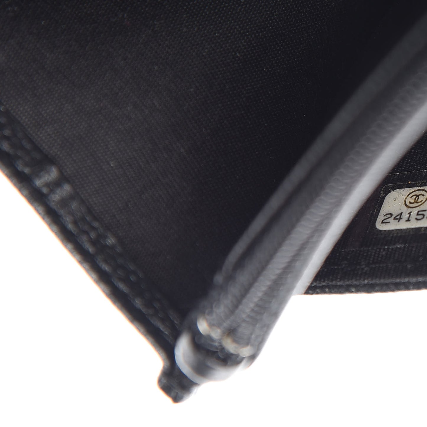 Caviar Quilted Boy Wallet On Chain WOC So Black