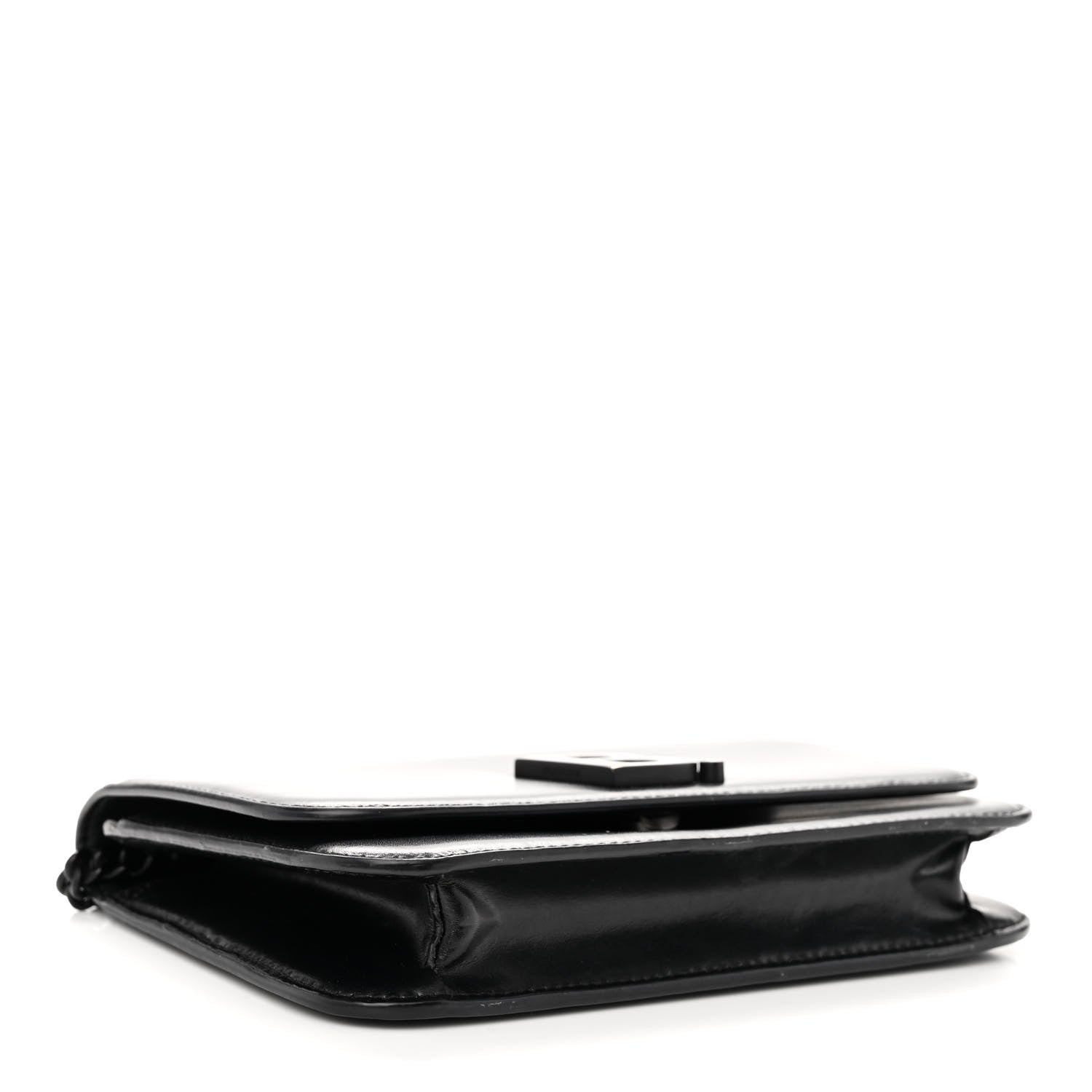 Balenciaga Smooth Calfskin B Wallet on Chain Black 4 of 9