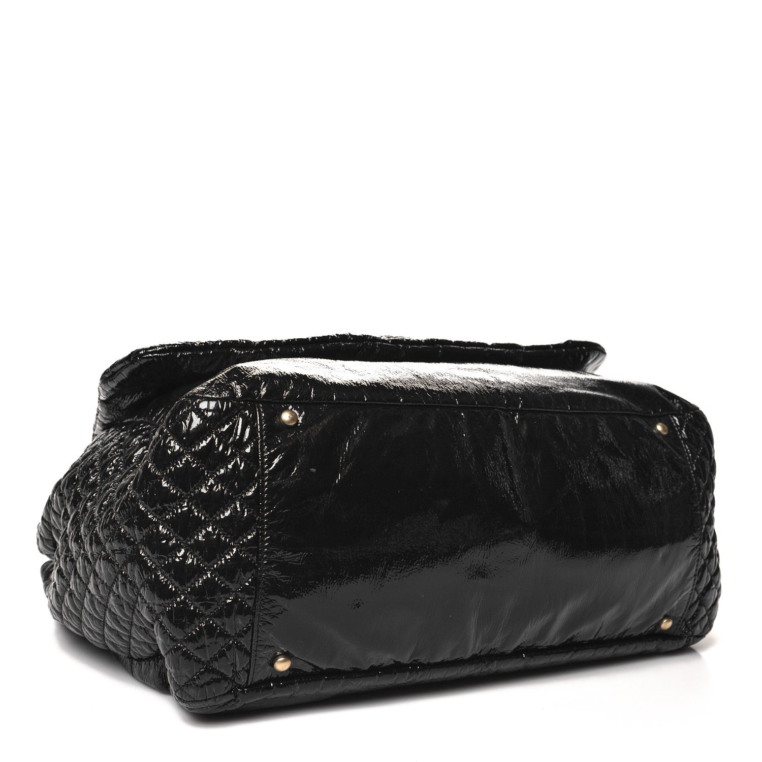 Chanel Vinyl XL Rock and Chain Flap Black 4 of 11