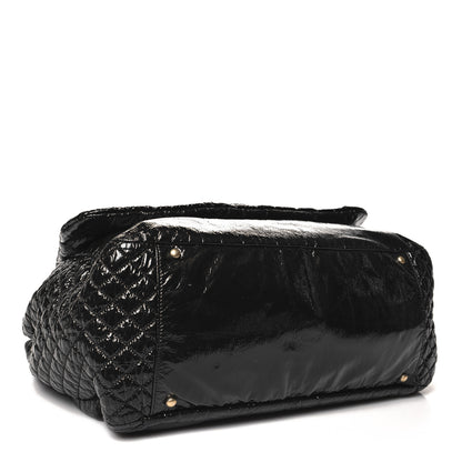 Chanel Vinyl XL Rock and Chain Flap Black 4 of 11