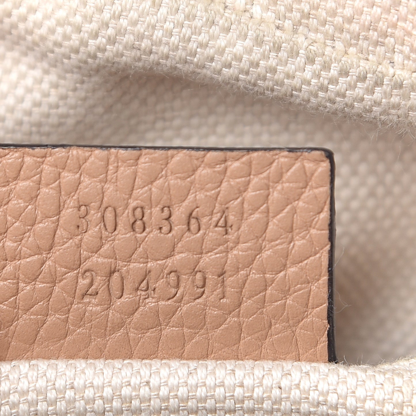 Pebbled Calfskin Small Soho Disco Bag Camelia