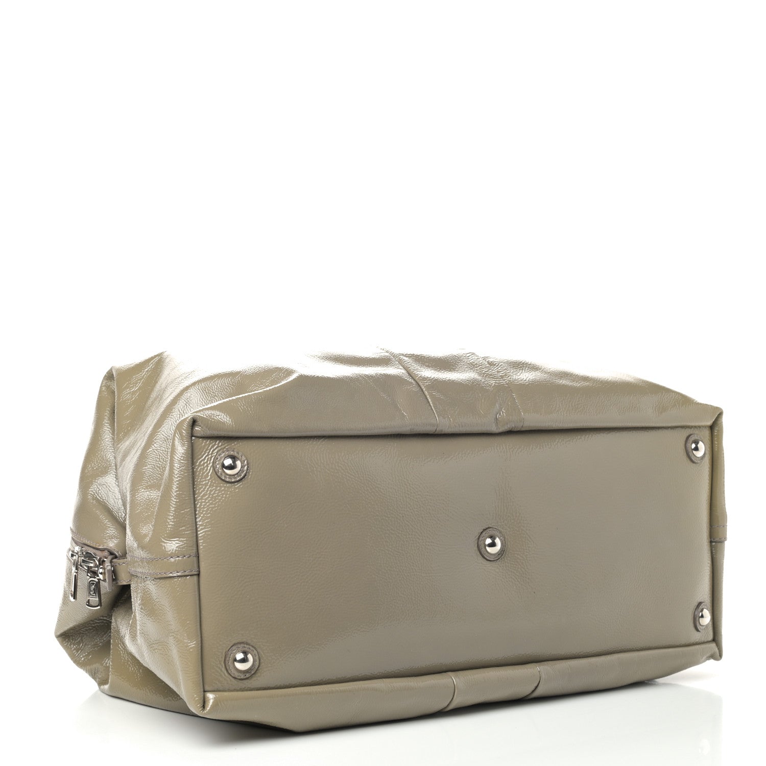 Saint Laurent Textured Patent Medium Easy Sac Taupe 3 of 13