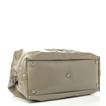 Saint Laurent Textured Patent Medium Easy Sac Taupe 3 of 13