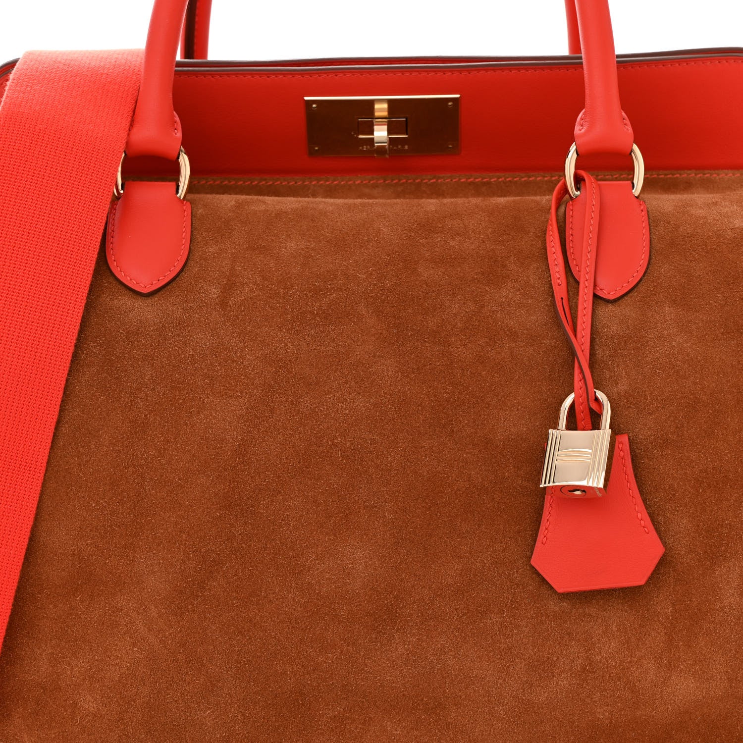 Hermes Veau Grizzly Swift Toolbox 33 Chamois Capucine 8 of 13