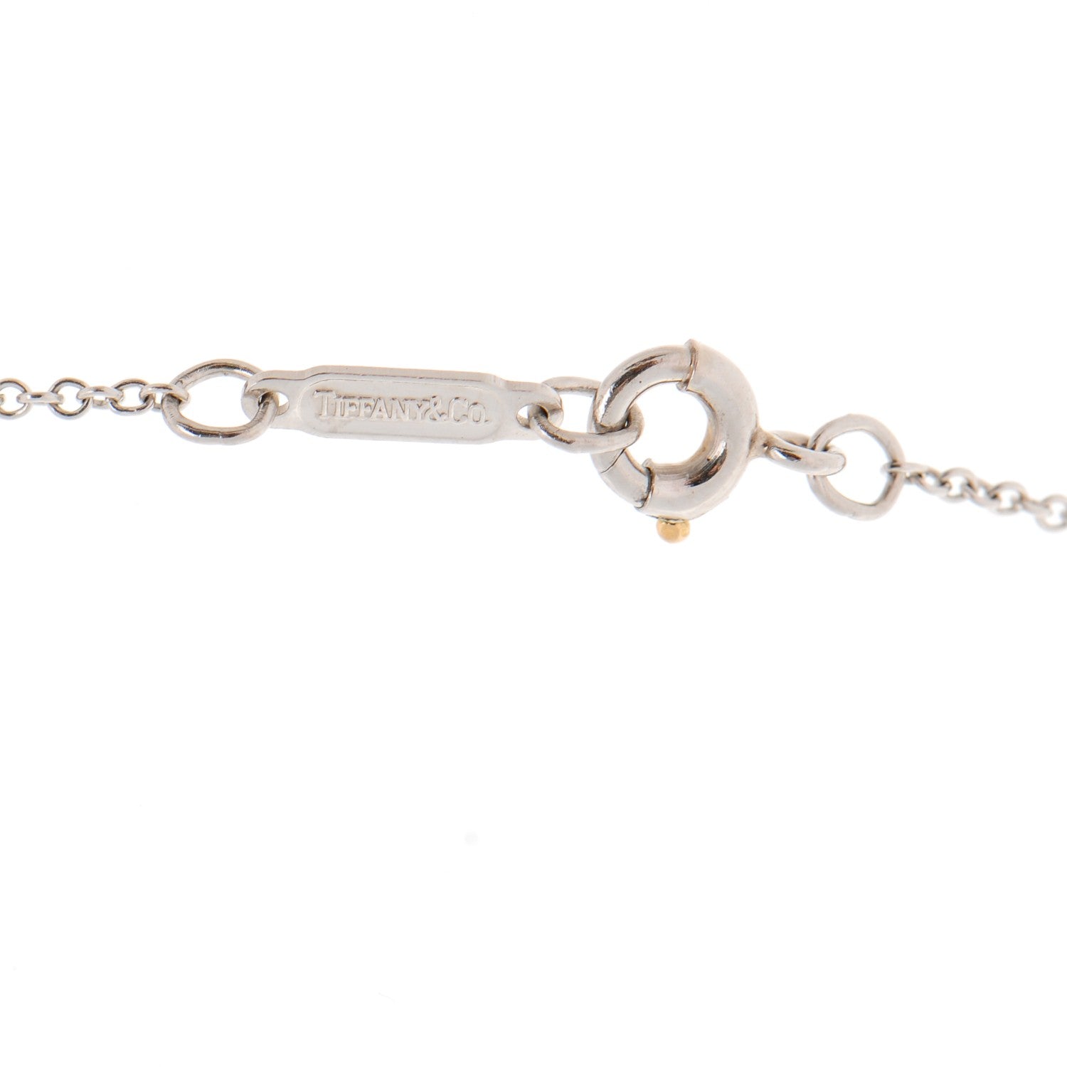 Tiffany Platinum Diamond Small Heart Pendant Necklace 5 of 6
