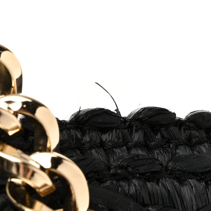 Jimmy Choo Raffia Small Mari Tote Black 11 of 12