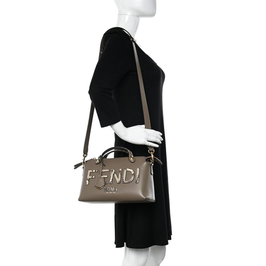 Vitello King Elaphe Python Print Logo Medium By The Way Boston Bag Tartufo Daisy Roccia