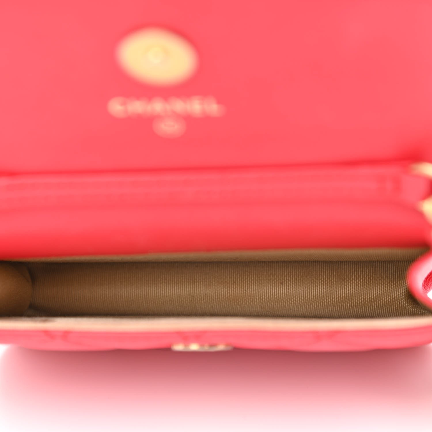 Chanel Lambskin Quilted Pearl Crush Clutch With Chain Red 5 of 12