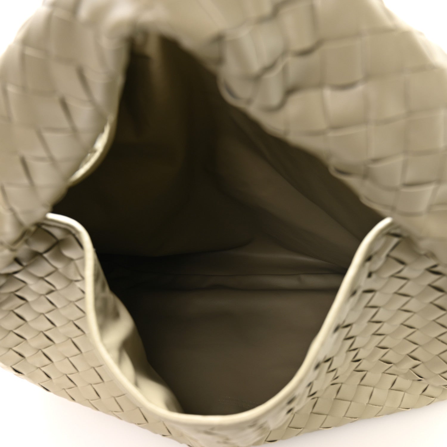 Bottega Veneta Calfskin Intrecciato Large Hop Travertine 4 of 9