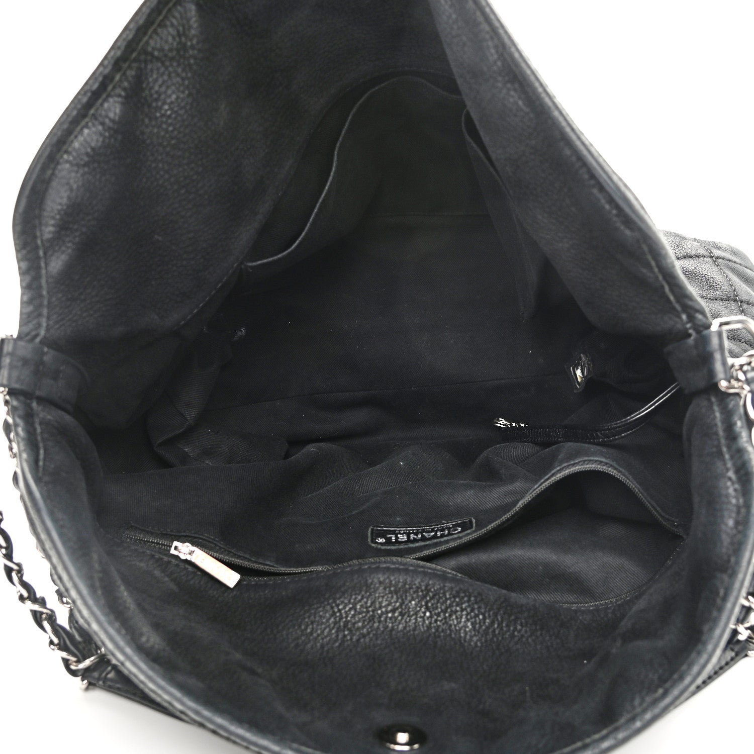 Chanel Nubuck Hobo Black 6 of 14