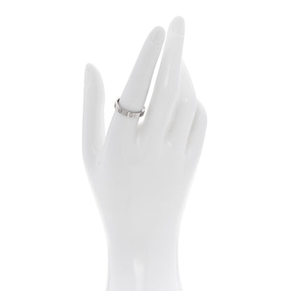 Cartier 18K White Gold 3.5mm LOVE Wedding Band Ring 56 7.75 2 of 5