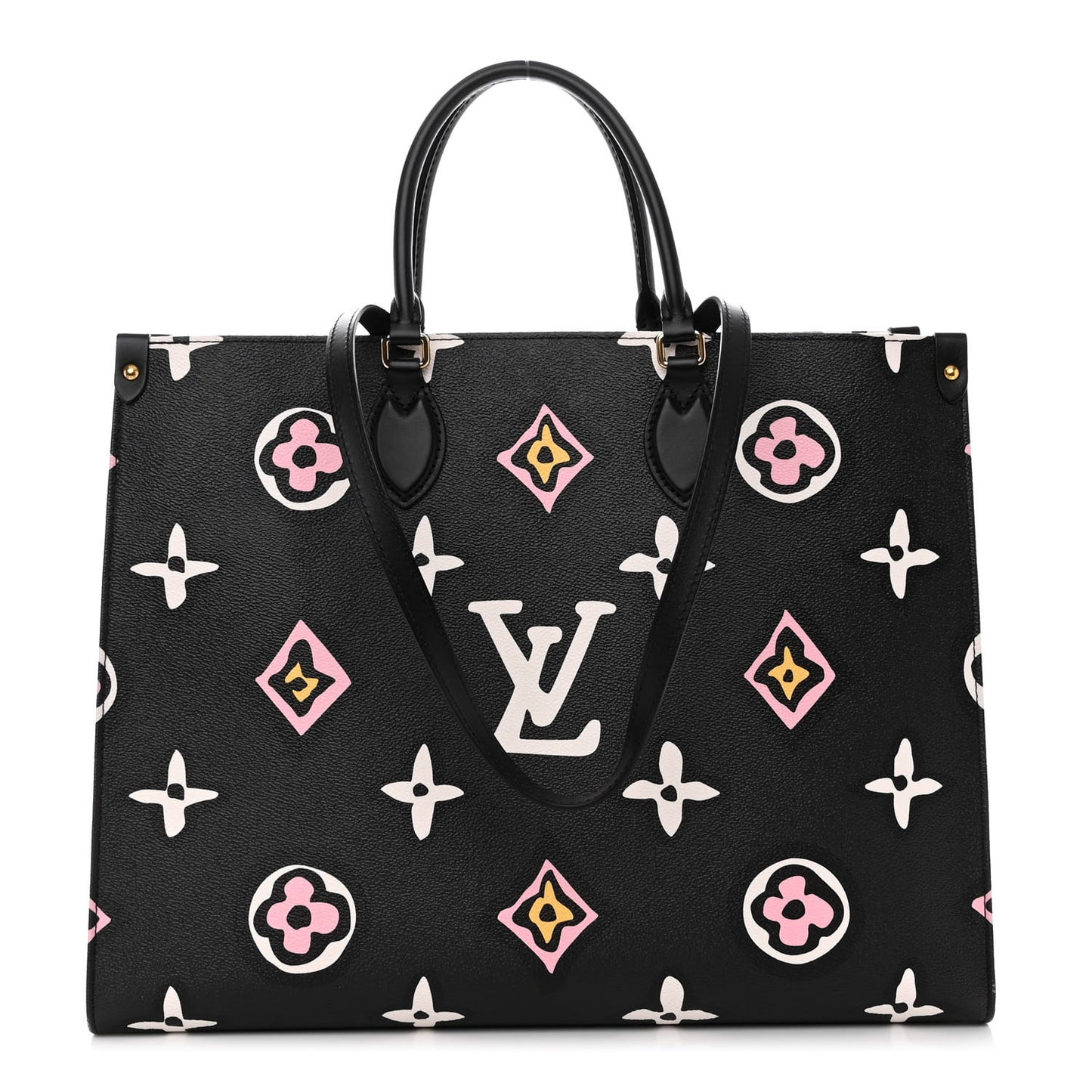 Monogram Giant Wild At Heart Onthego GM Black