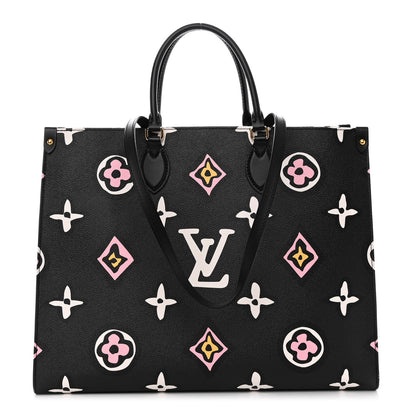 Louis Vuitton Monogram Giant Wild At Heart Onthego GM Black 1 of 9