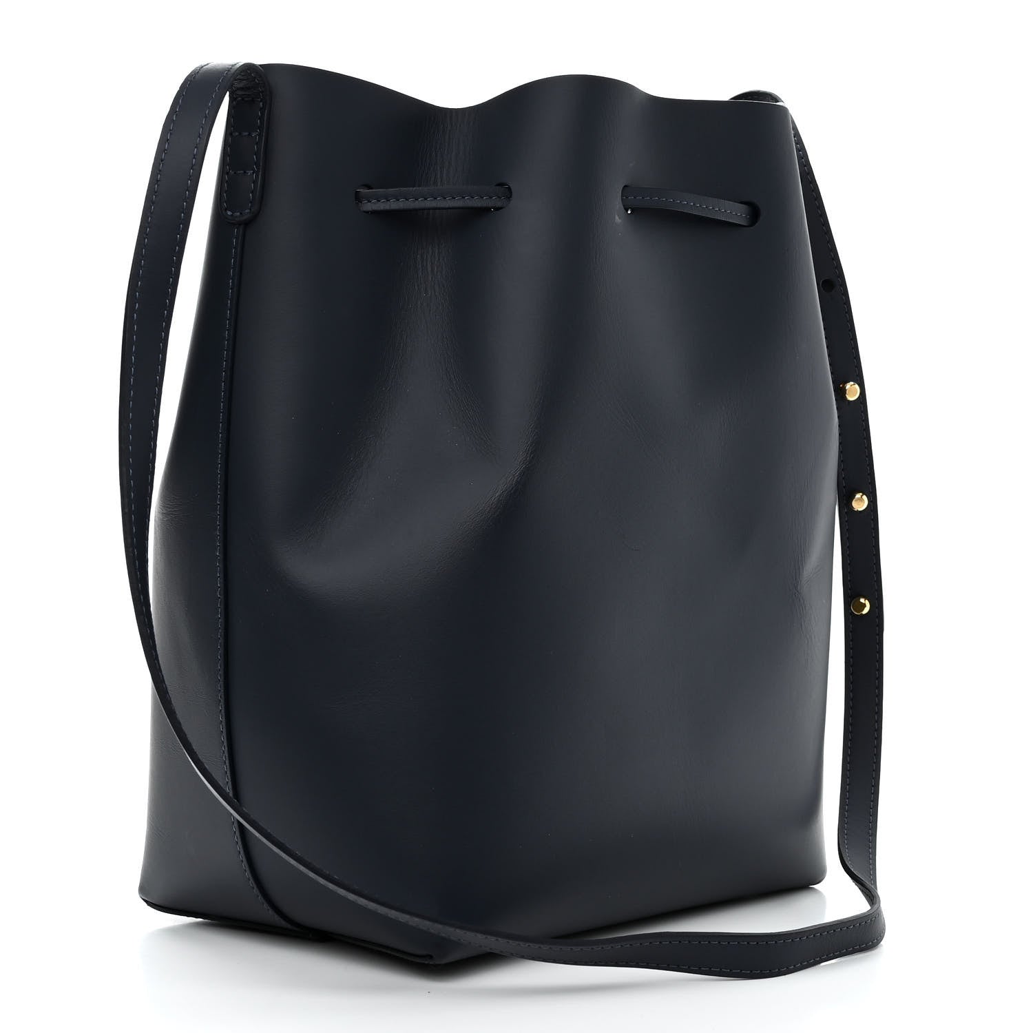 Mansur Gavriel Calfskin Bucket Bag Blu 4 of 10