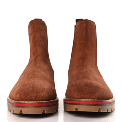 Christian Louboutin Suede Mens Alpinono Flat Boots 43 Pur Sang 2 of 7