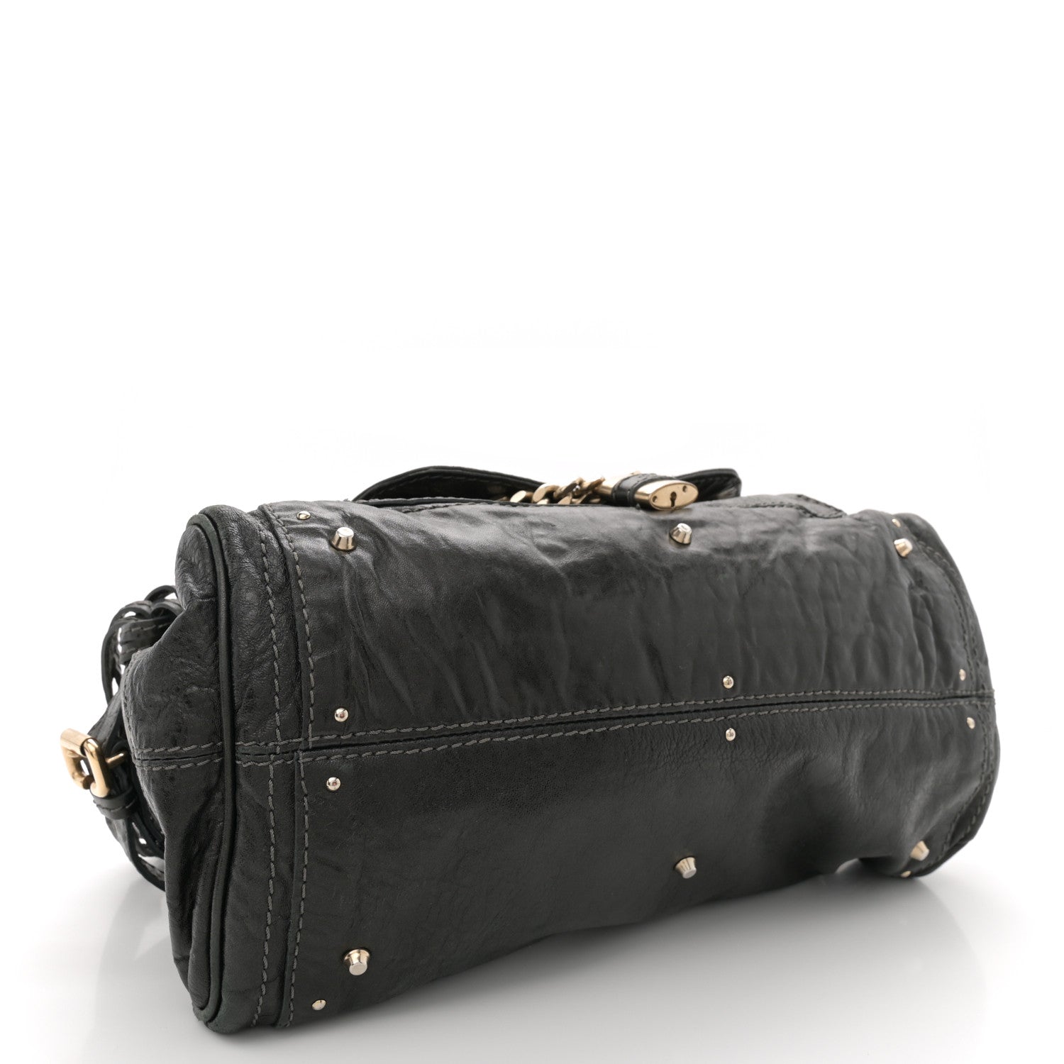 Chloe Calfskin Medium Paddington Capsule Satchel Bleu 4 of 17