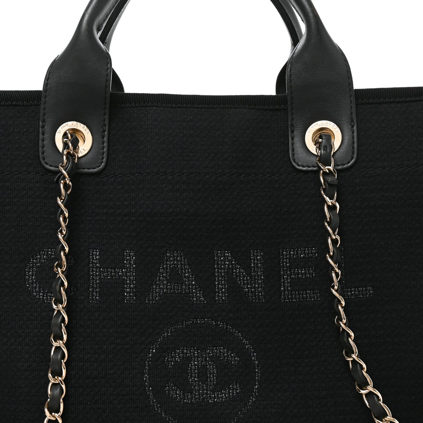 Mixed Fibers Small Deauville Tote Black