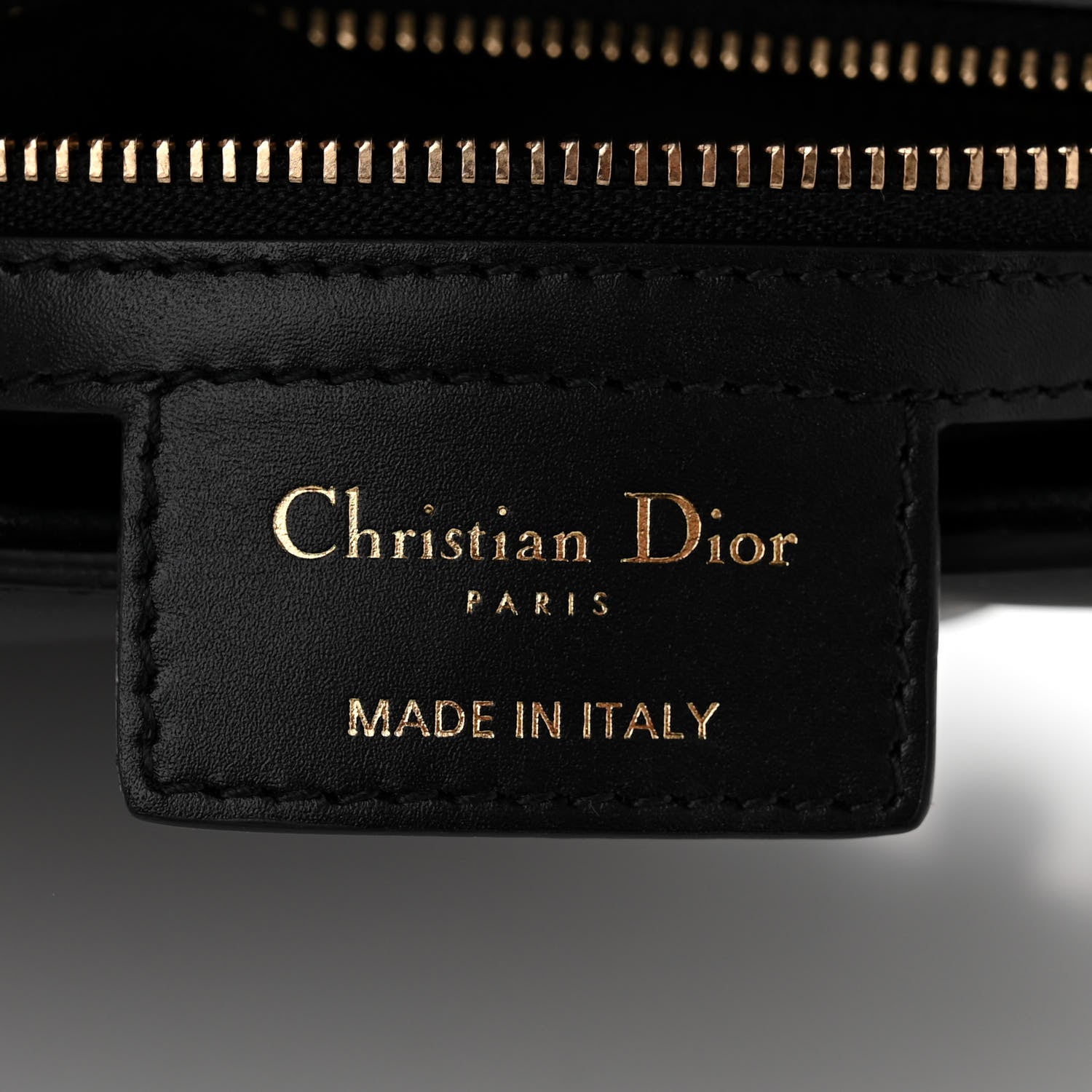 Christian Dior Calfskin Pom Pom Saddle Bag Black 6 of 10