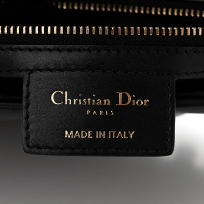 Christian Dior Calfskin Pom Pom Saddle Bag Black 6 of 10