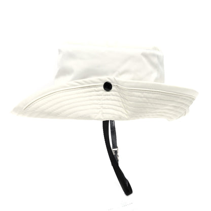 Prada Nylon Triangle Womens Safari Hat L White 5 of 8