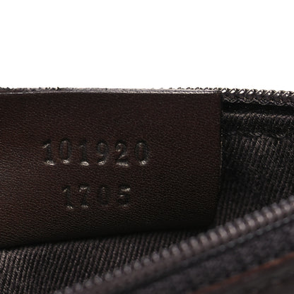 Gucci Denim Monogram Calfskin Tote Dark Brown 8 of 12