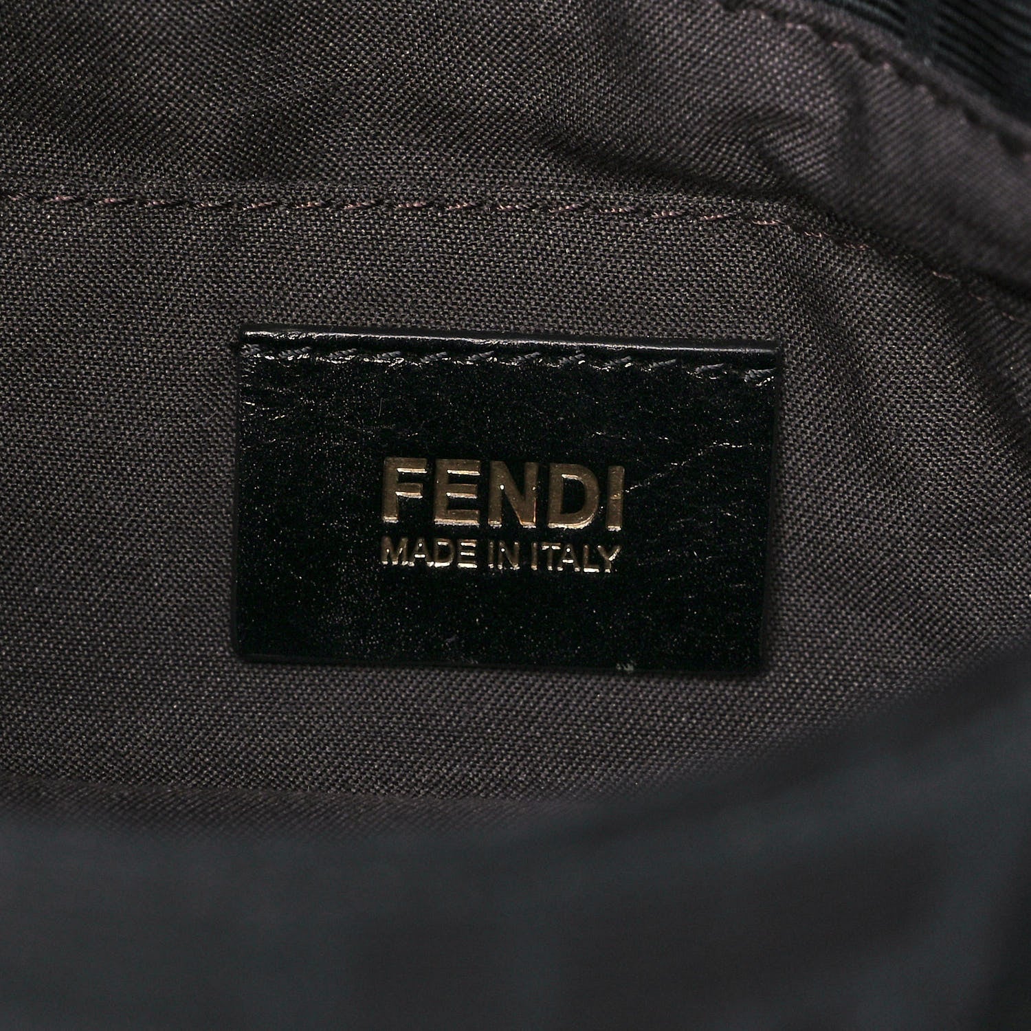Fendi Zucchino Small Chef Shoulder Bag Black 6 of 11