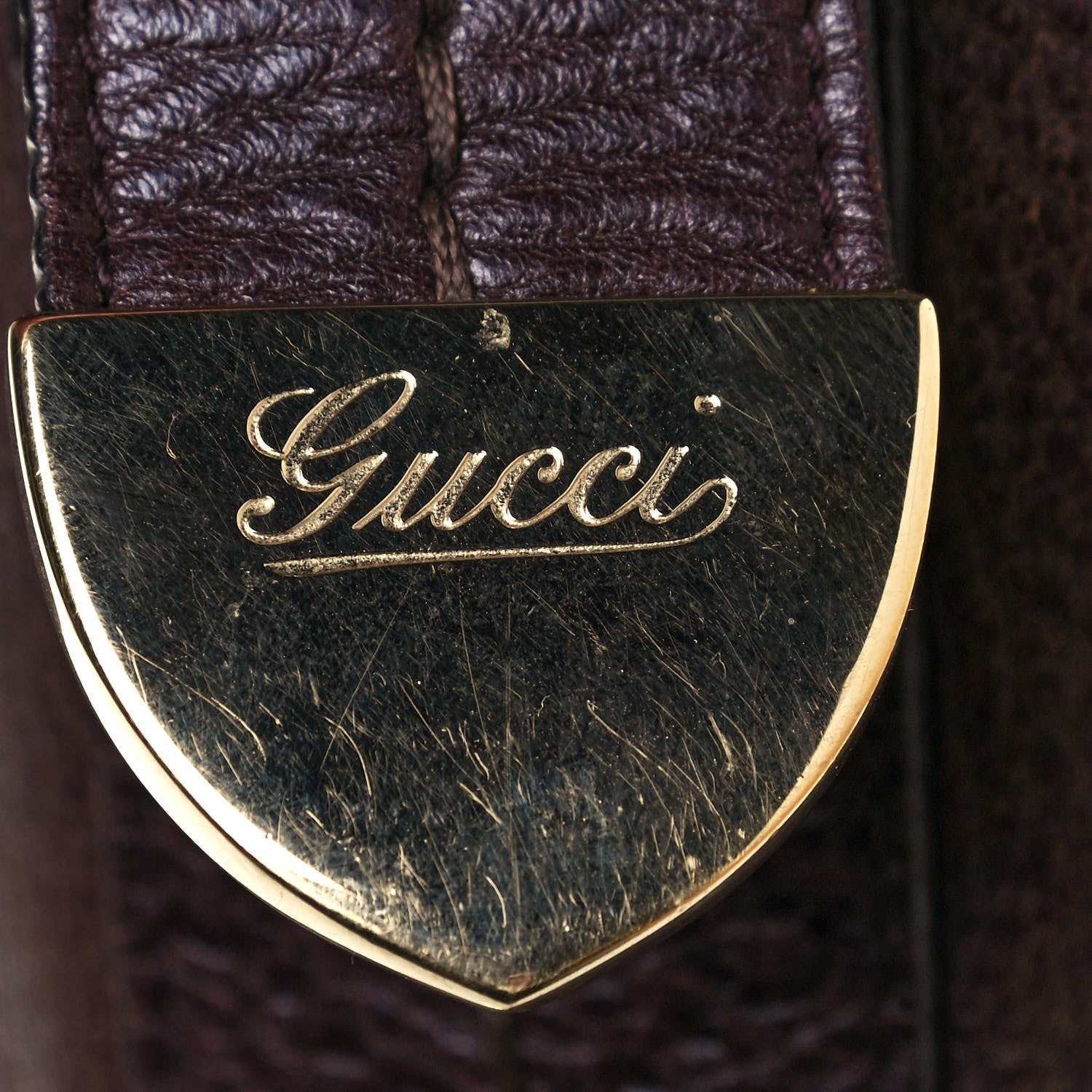 Gucci Calfskin Guccissima Trim Large Signoria Hobo Dark Brown 18 of 18