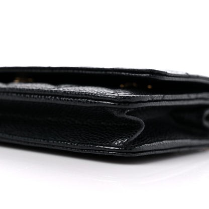 Chanel Caviar Quilted Wallet on Chain WOC Black 10 of 11