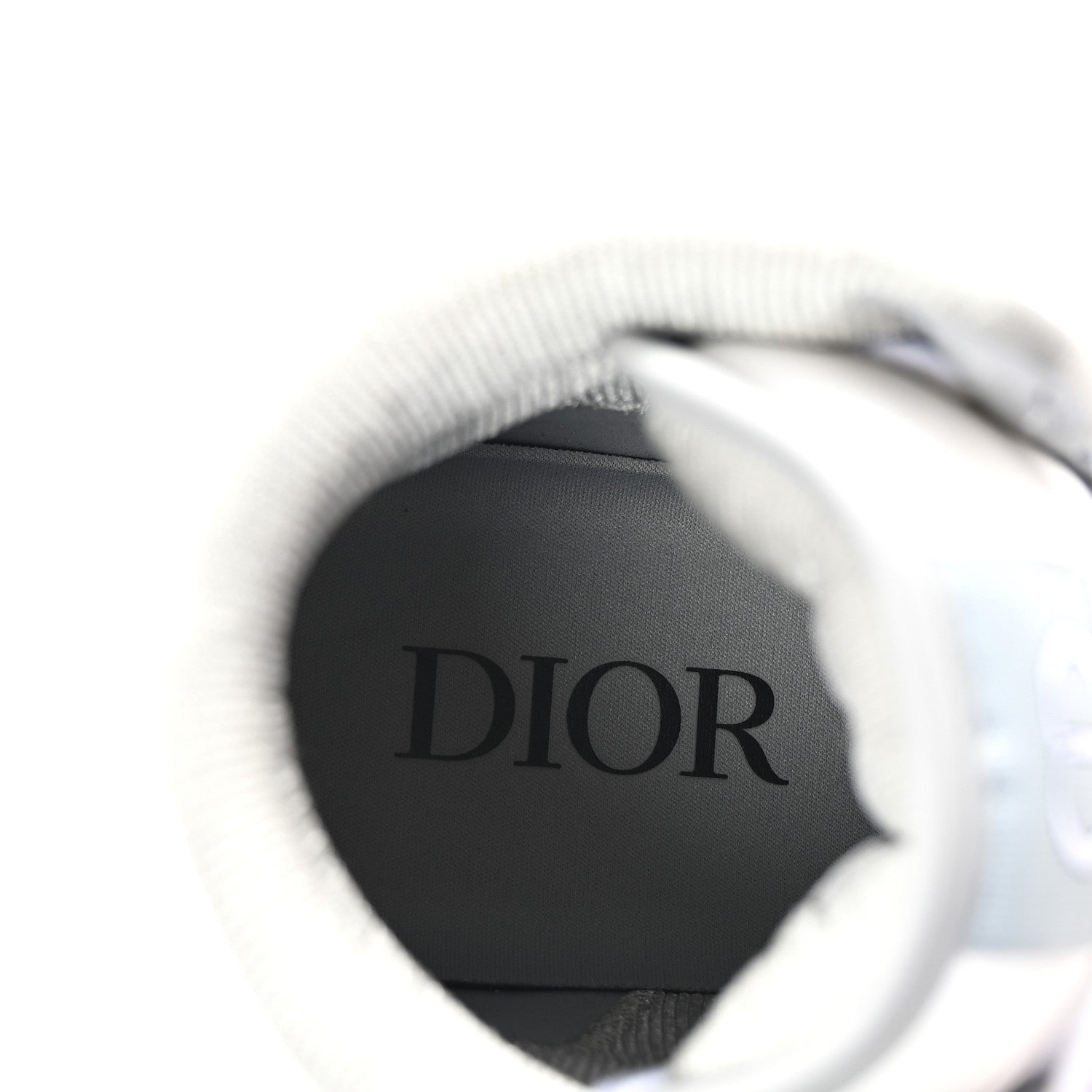 Christian Dior Smooth Calfskin Jacquard Oblique Mens B27 High Top Sneakers 40 Grey 8 of 10