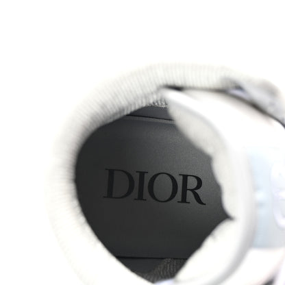 Christian Dior Smooth Calfskin Jacquard Oblique Mens B27 High Top Sneakers 40 Grey 8 of 10